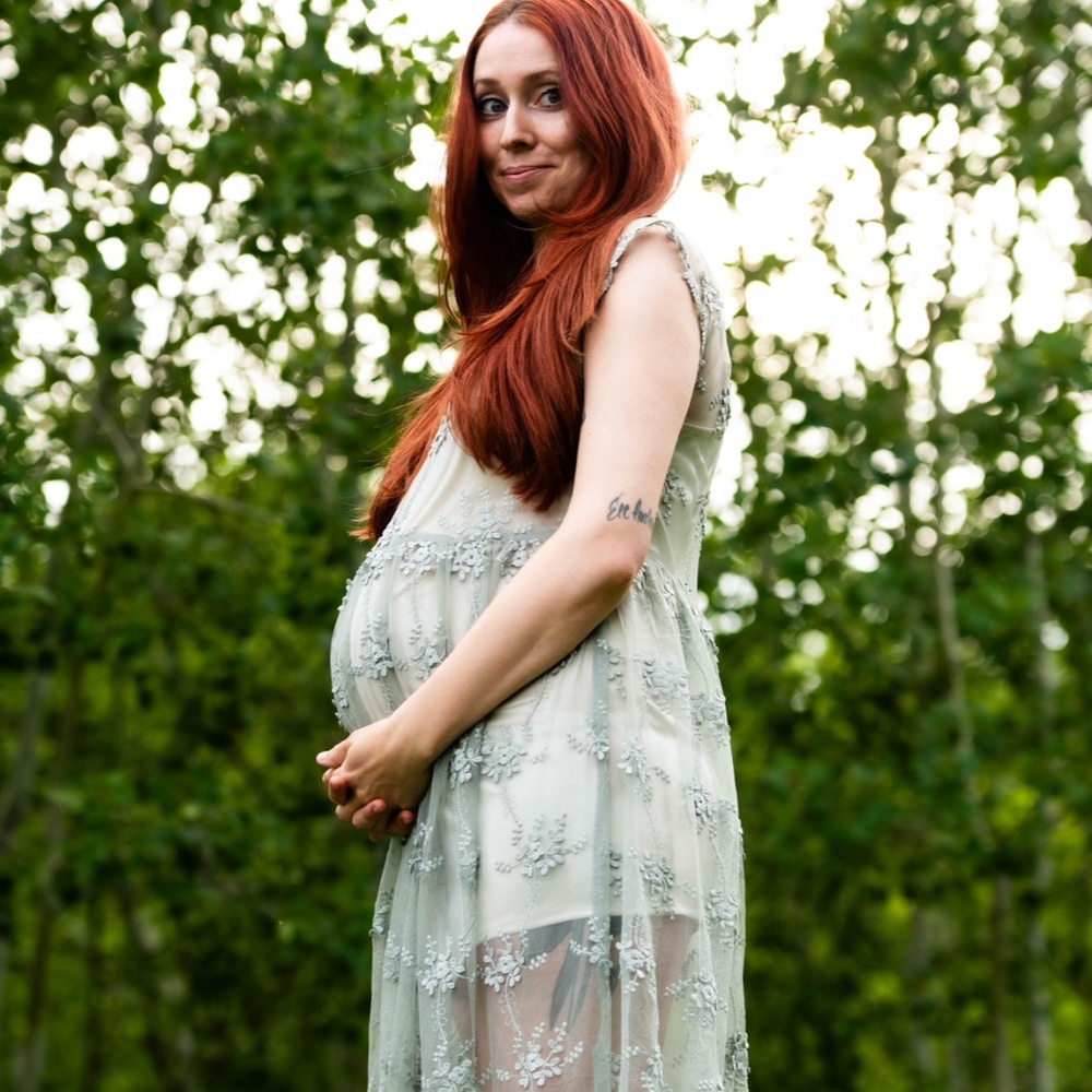 From Palmer mint lace sheath dress